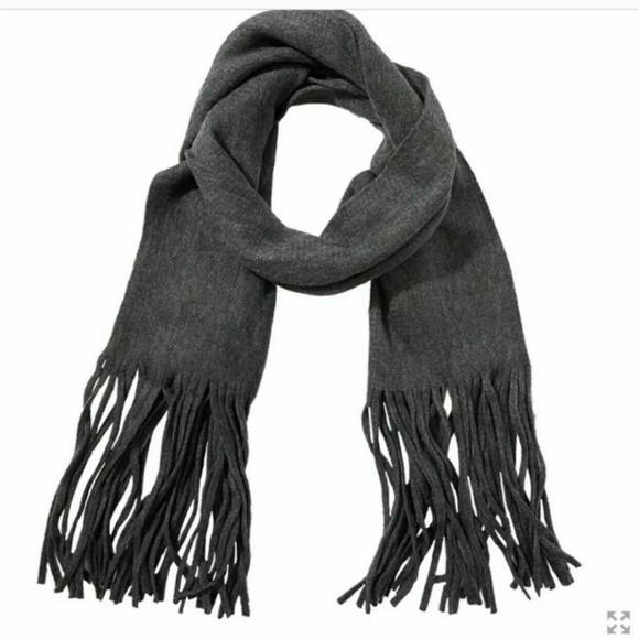 Lucky Brand Dark Gray Heather Brushed Scarf - Picture 3 of 4